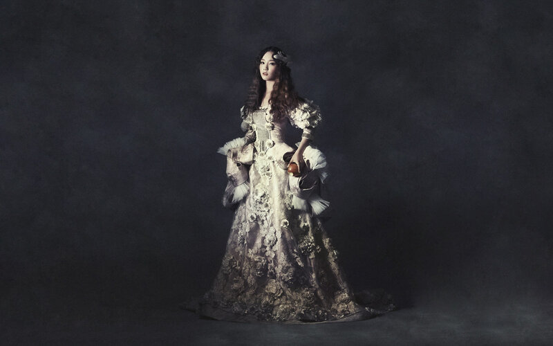 woman in ornate gown