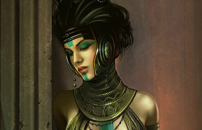Woman in Ornate Headgear
