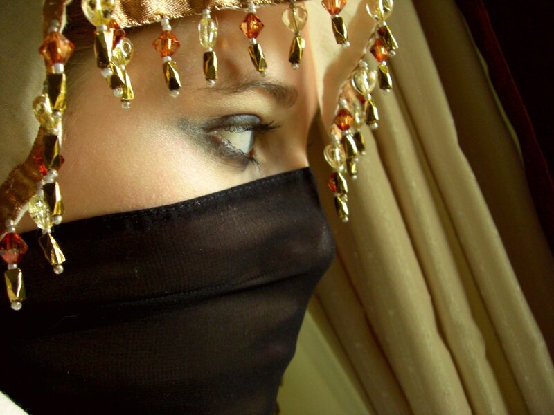 woman in ornate headpiece