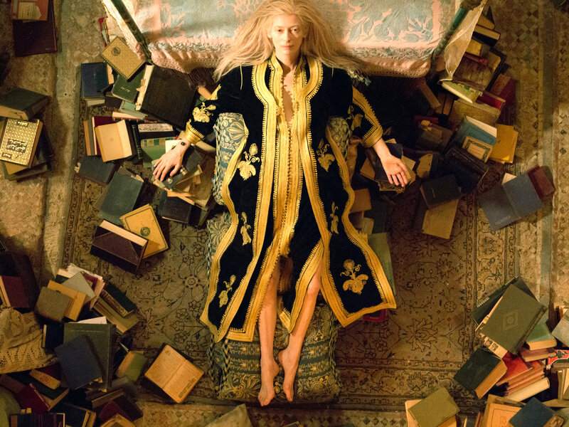 Woman in Ornate Robe — Black