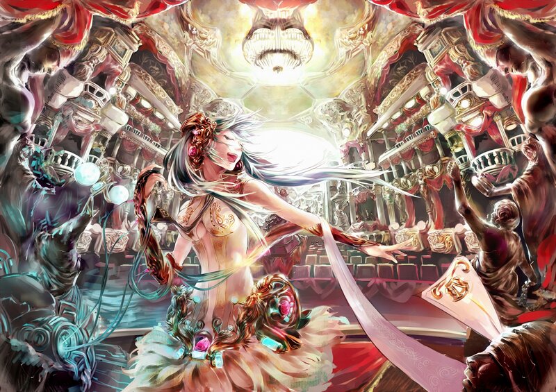 Woman in Ornate Theater