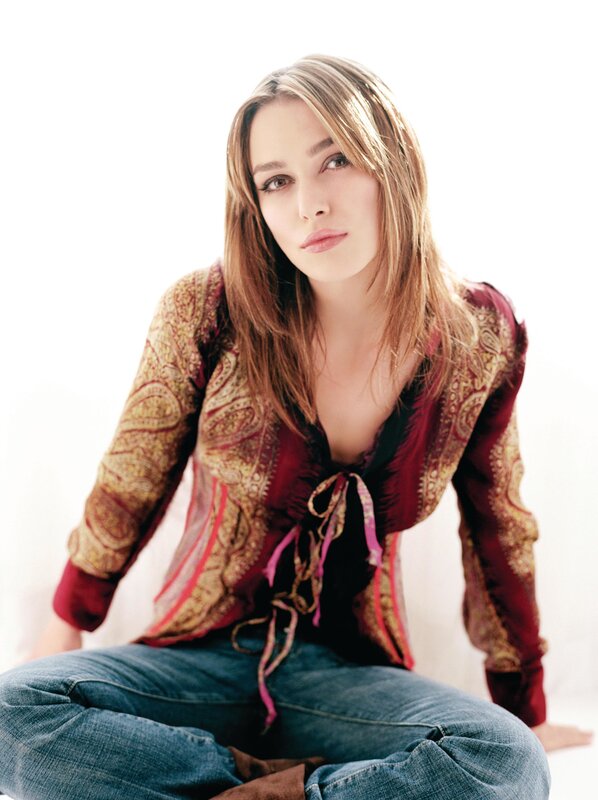 woman in paisley shirt