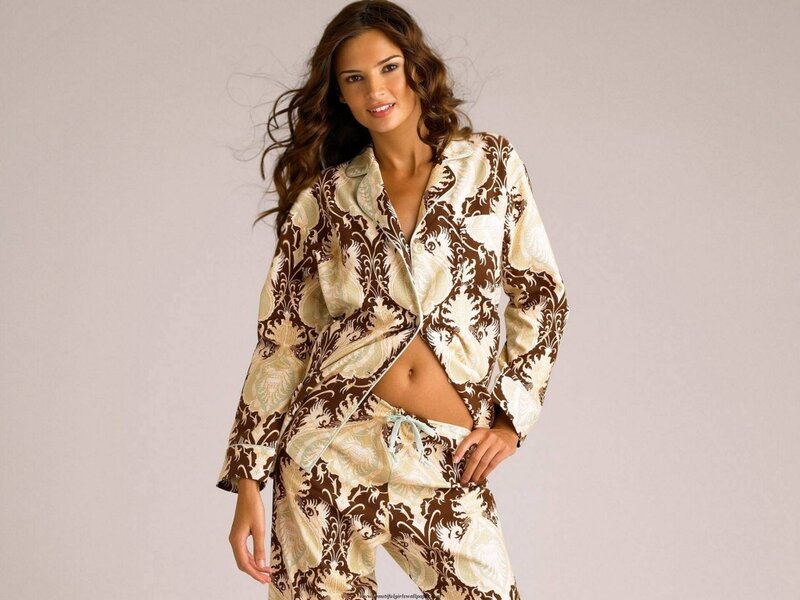 Woman in Pajamas — Brown