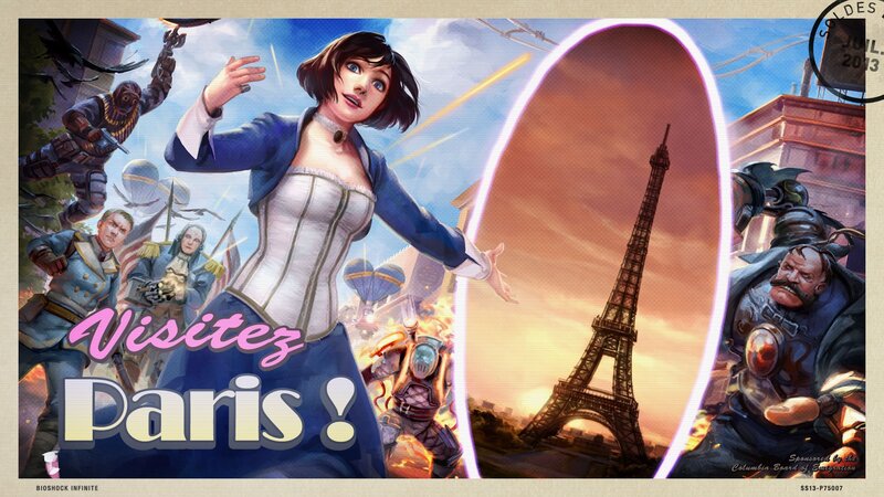 Woman in Paris Scene