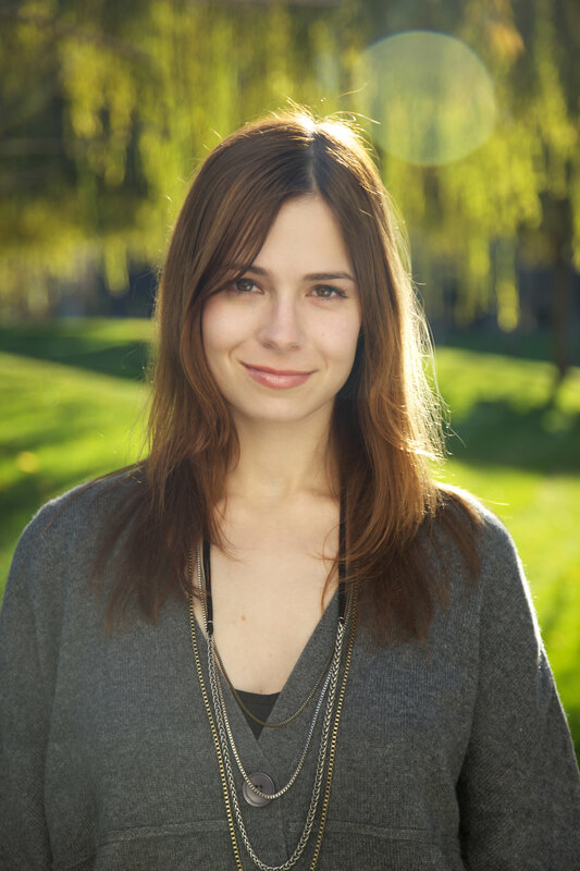 woman in park with sunlight