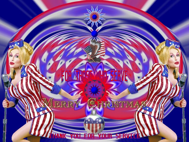 Woman in Patriotic Outfit — Red, Digital Art