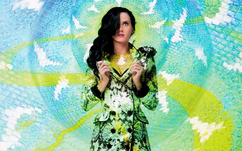 Woman in Patterned Coat — Green