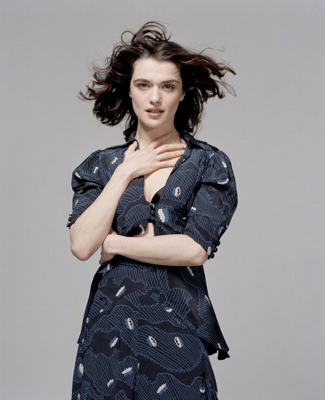 woman in patterned dress