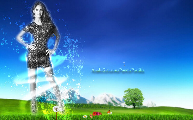 Woman in Patterned Dress — Blue, Dramatic, Afternoon, Digital Art