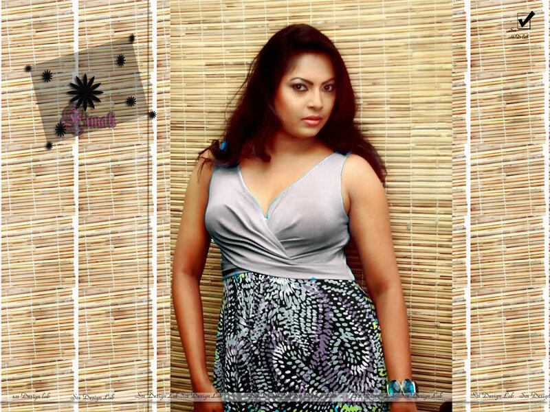 Woman in Patterned Dress — Gray, Neutral, Photograph, Bamboo Wall