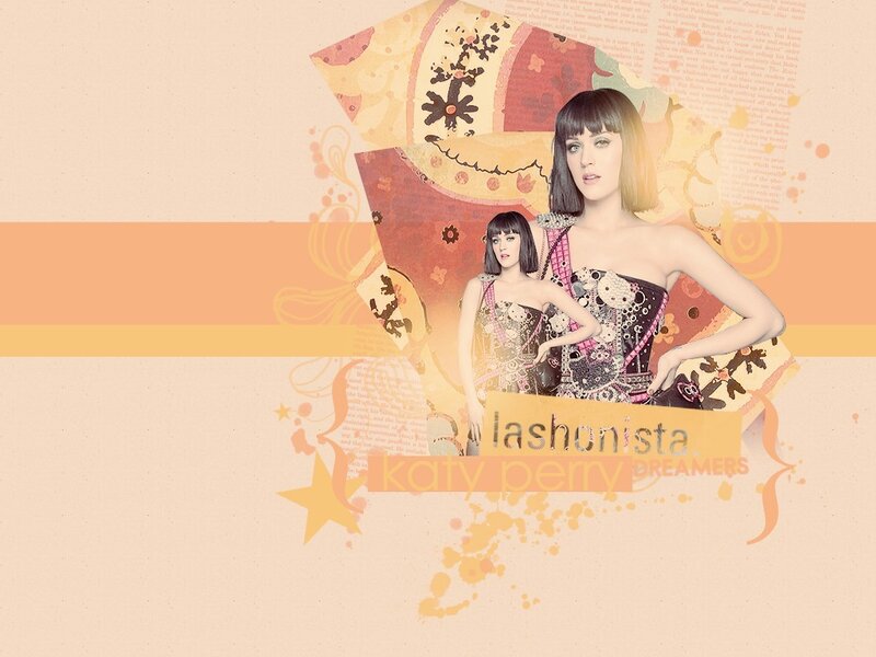 Woman in Patterned Dress — Peach