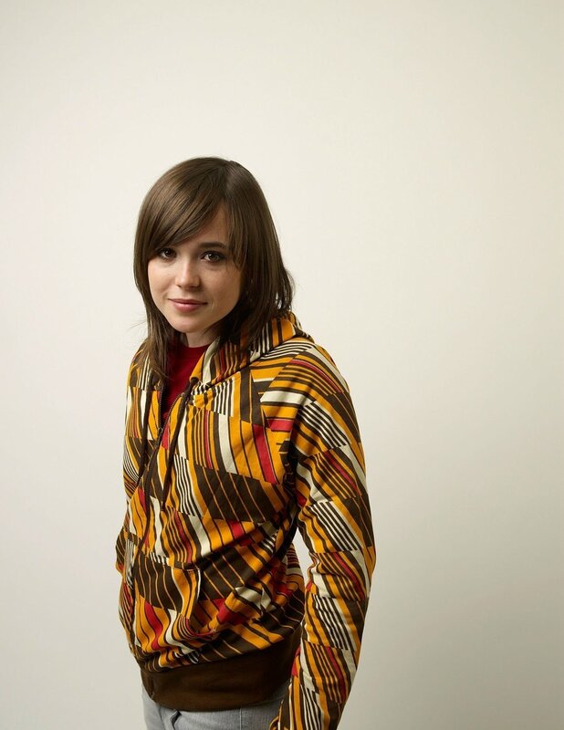 woman in patterned hoodie