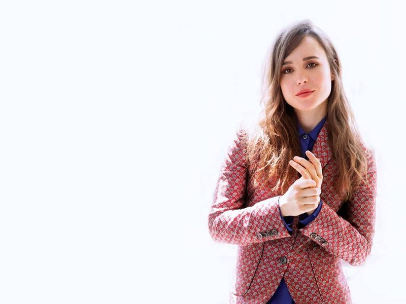 Woman in Patterned Jacket — Red