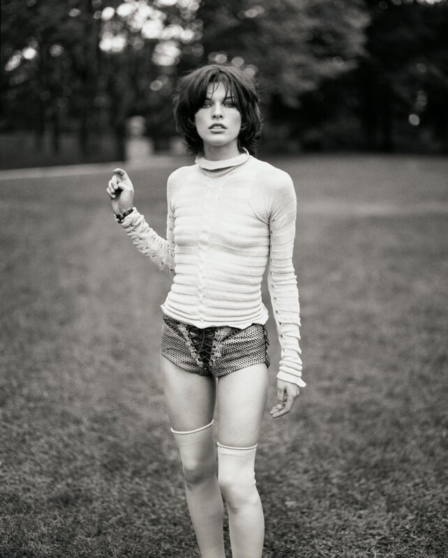 woman in patterned shorts