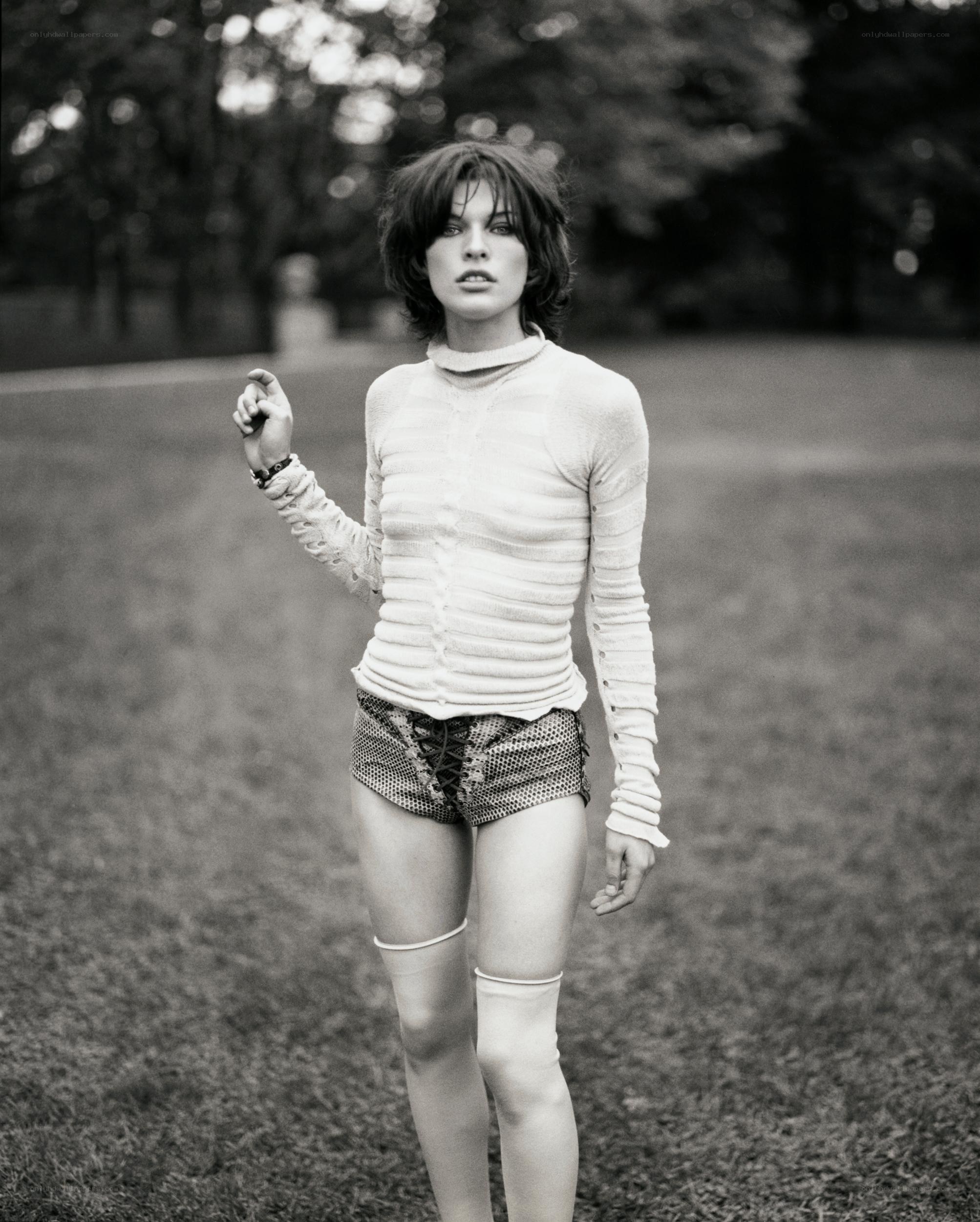 woman in patterned shorts