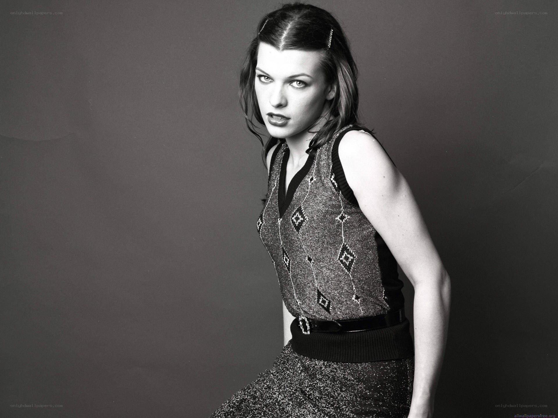 woman in patterned top