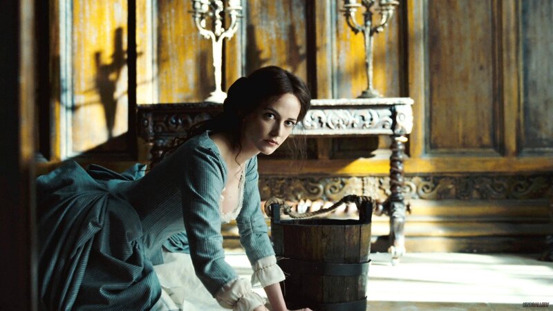 Woman in Period Dress — Brown, Dramatic