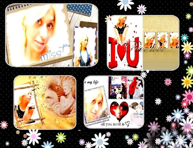 Woman in Photo Collage