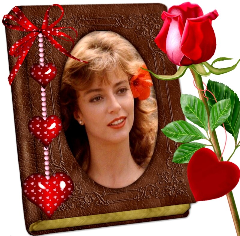 Woman in Photo Frame — Brown
