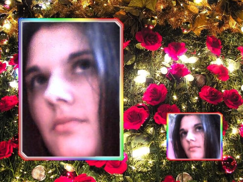 Woman in Photo Frames — Red