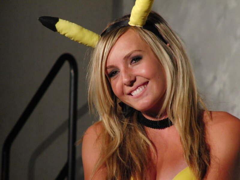 woman in pikachu costume
