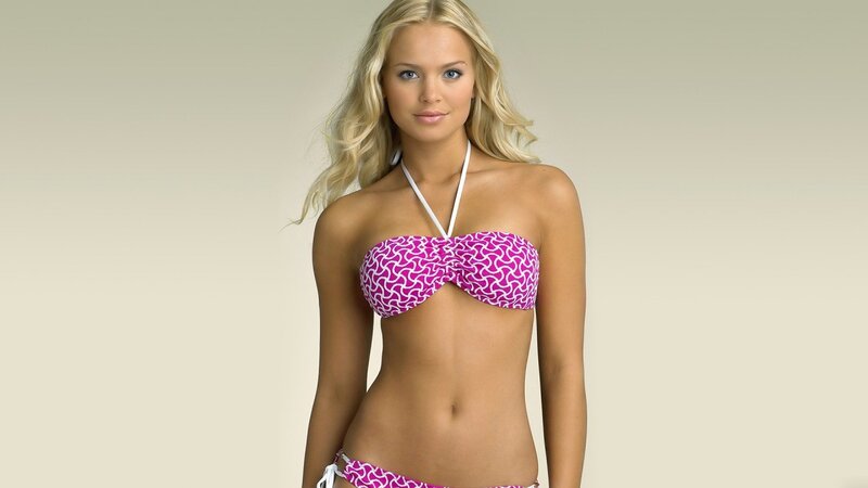 woman in pink bikini