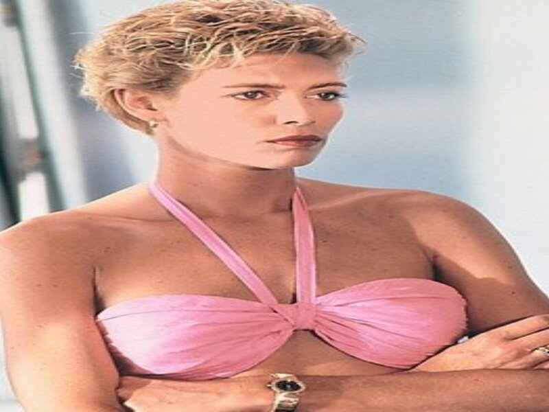 Woman in Pink Bikini — Neutral, Photograph, Watch