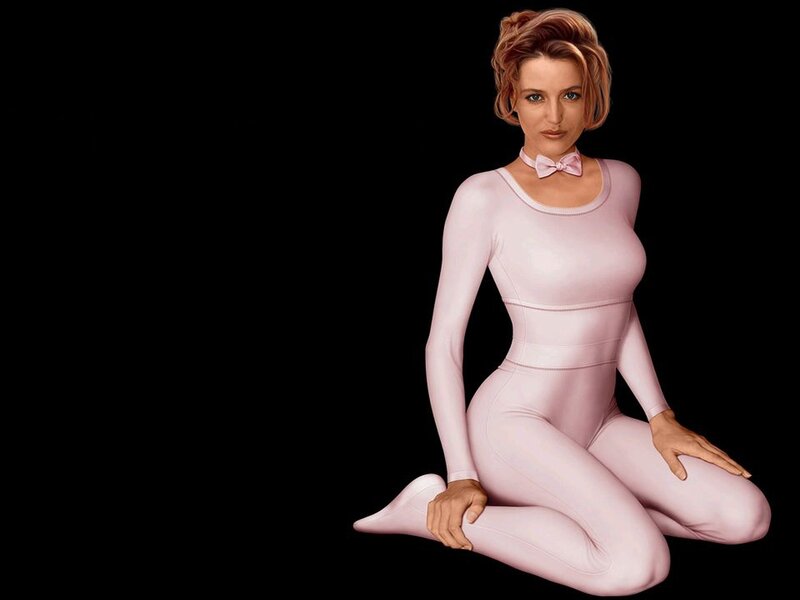 Woman in Pink Bodysuit — Dramatic, Photograph