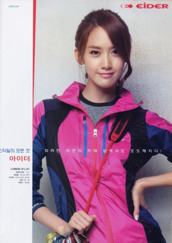 Woman in pink climbing jacket