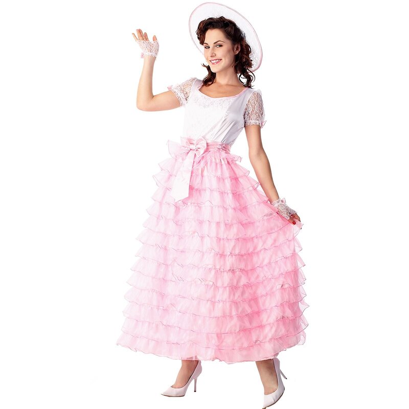woman in pink costume