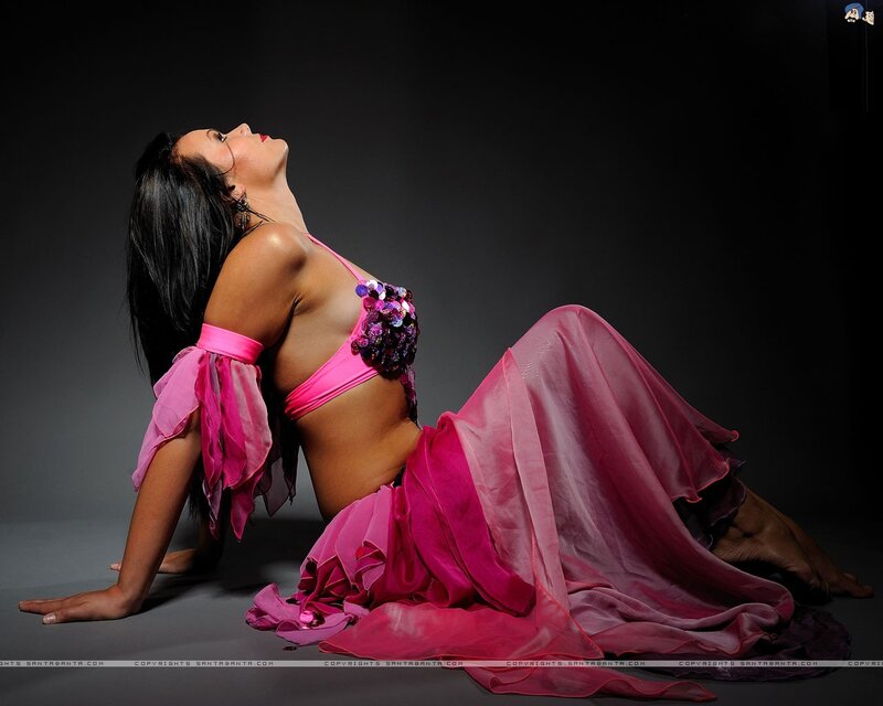 woman in pink costume