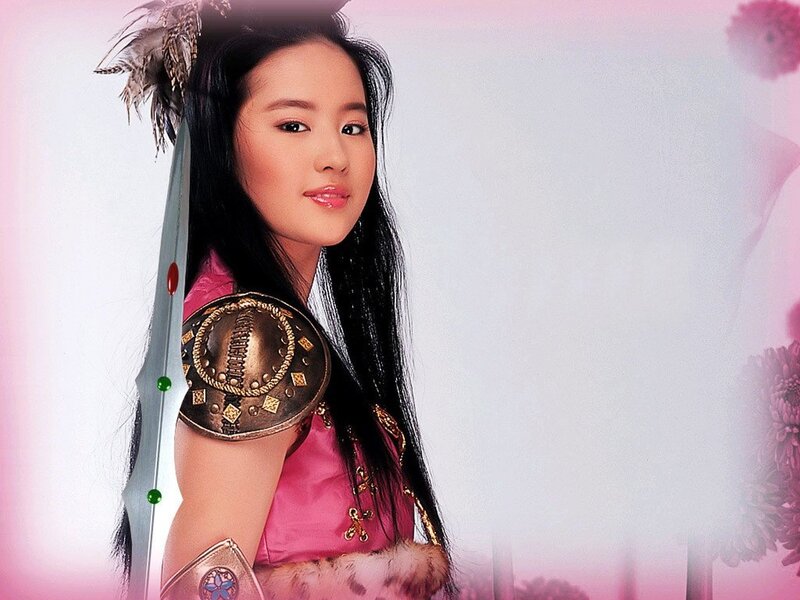 woman in pink costume with sword