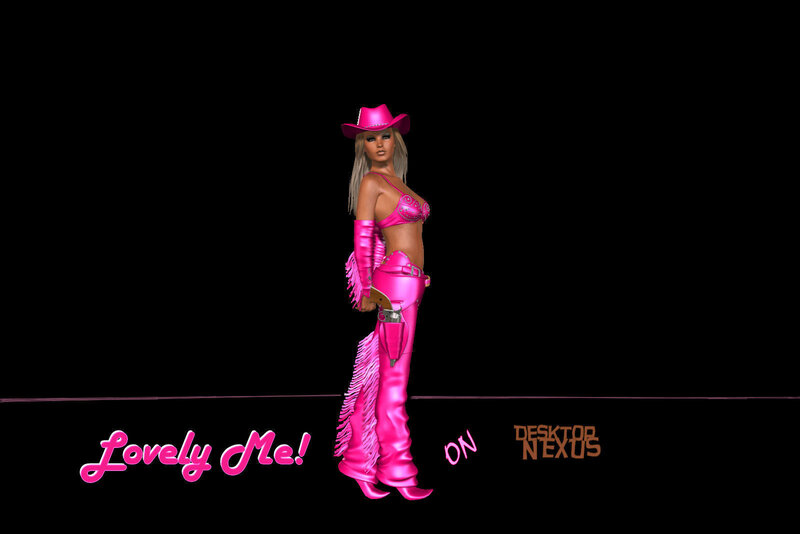 Woman in Pink Cowboy Outfit — Playful