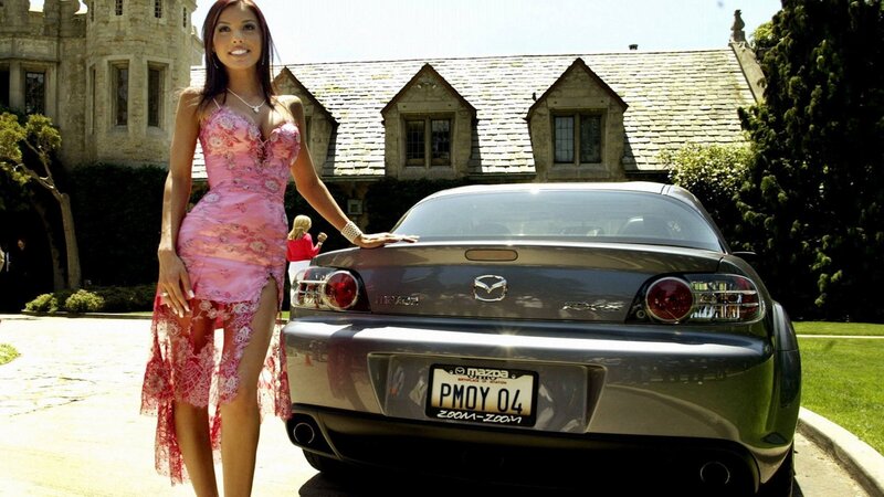 Woman in Pink Dress — Bright, Afternoon, Photograph, Car
