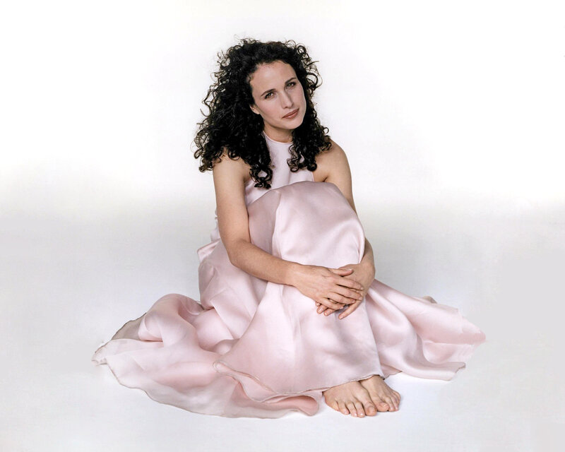 Woman in Pink Dress — Calm, Photograph, Curly Hair