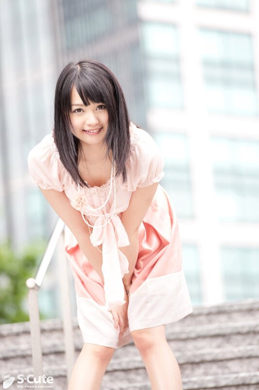 Woman in Pink Dress — Cheerful, Afternoon, Photograph, Building