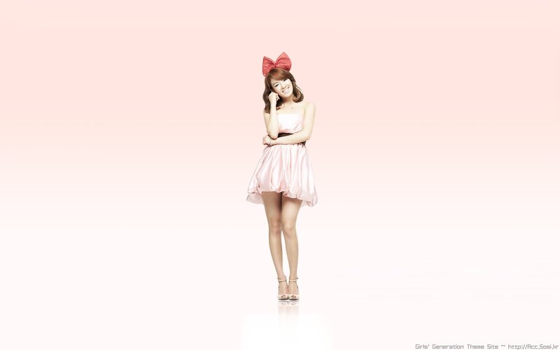 Woman in Pink Dress — Cheerful, Photograph, Bow