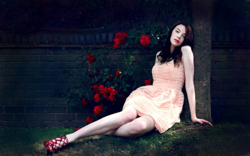 Woman in Pink Dress — Dramatic, Afternoon
