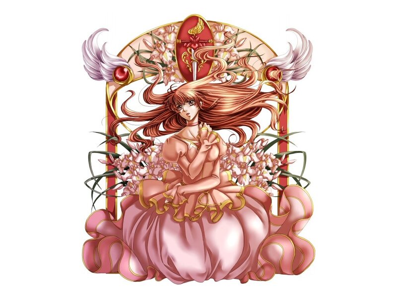 Woman in Pink Dress — Dramatic, Anime