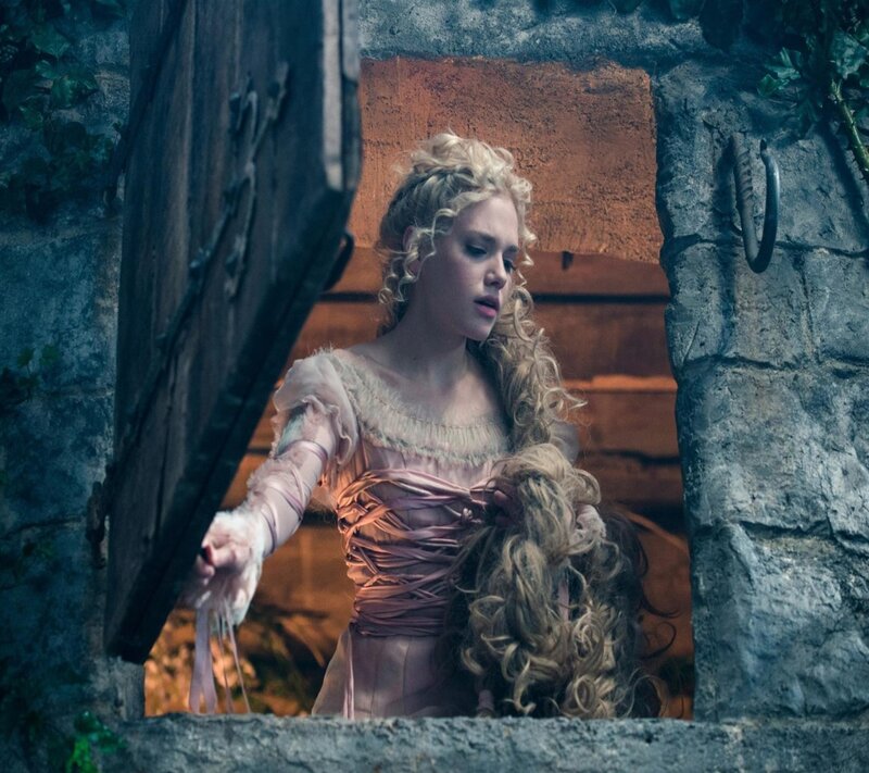 Woman in Pink Dress — Dramatic, Photograph, Castle Window