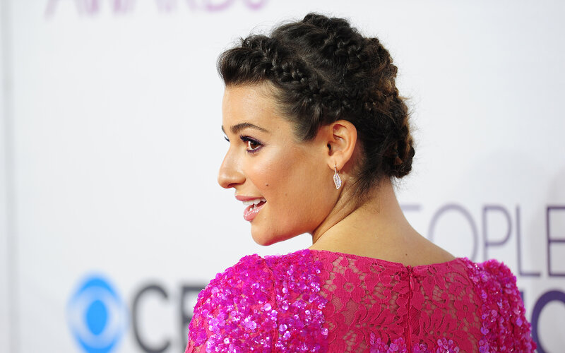 Woman in Pink Dress — Formal, Photograph, Braided Hair