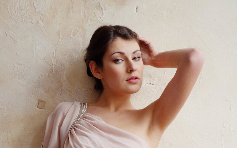 woman in pink dress posing