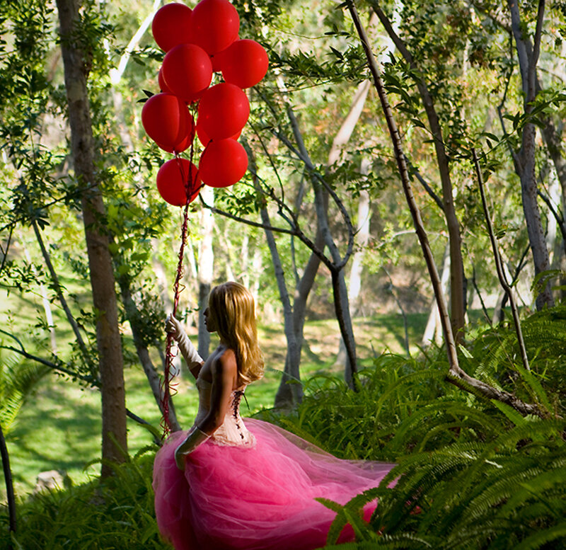 Woman in Pink Dress — Serene, Daytime