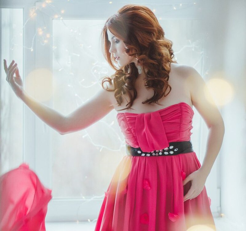 Woman in Pink Dress — Soft