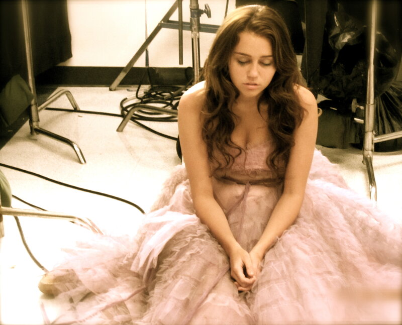 Woman in Pink Dress — Somber, Photograph