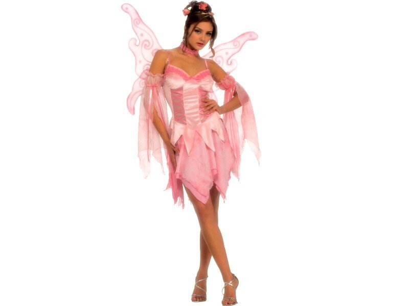 woman in pink fairy costume