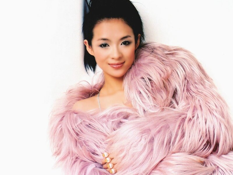 woman in pink fur coat