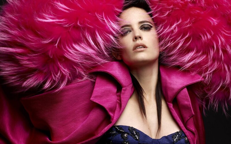 woman in pink fur coat