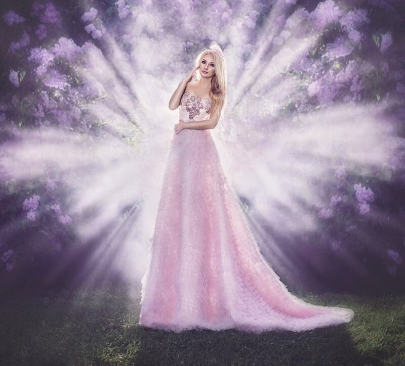Woman in Pink Gown — Ethereal