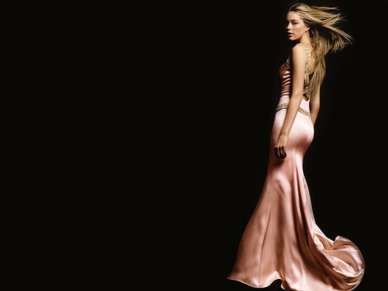 woman in pink gown